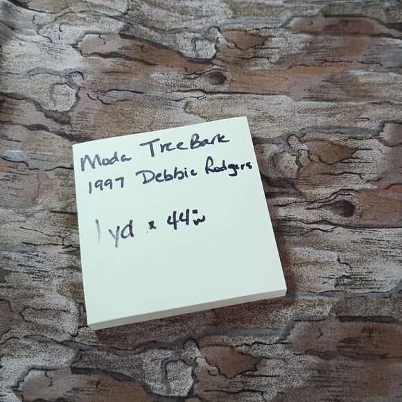 Moda by Debbie Rodgers Tree Bark Quilting Fabric – 1 Yard x 44” – Vintage 1997 - Picture 3 of 6